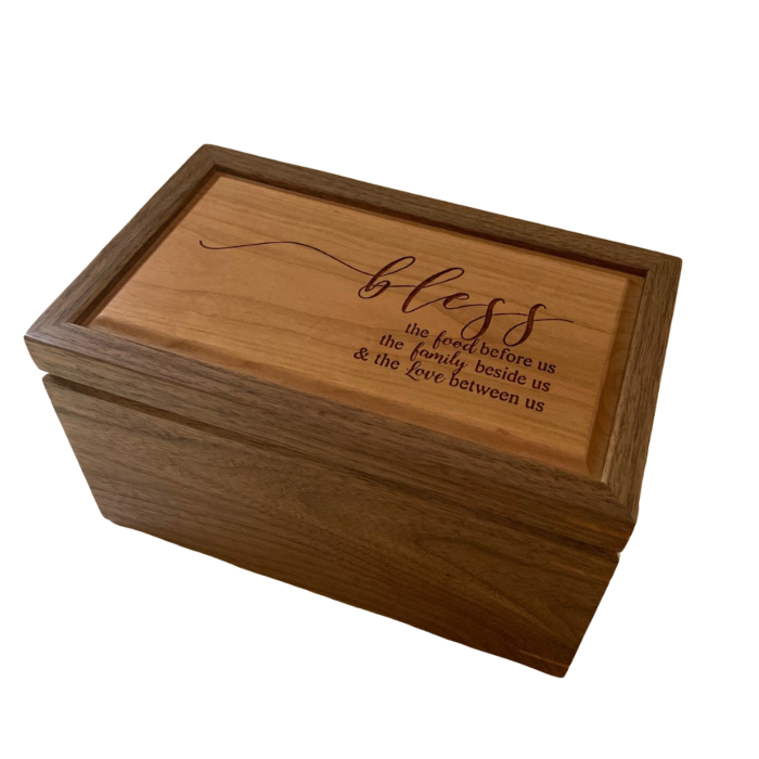 Personalized Keepsake Box – Walnut and Cherry