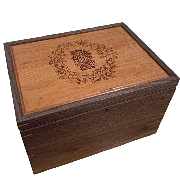 Personalized Anniversary Box Walnut And Cherry Mad Tree Woodcrafts