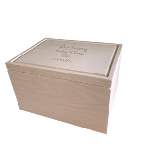 Personalized White Keepsake Box