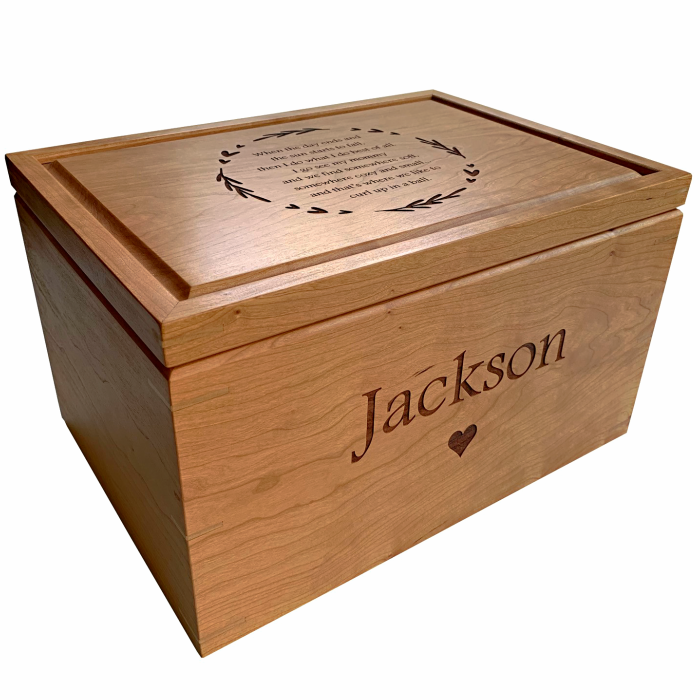 Legacy Extra Large Keepsake Box – Personalized – Cherry