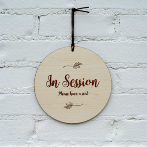 round in session sign