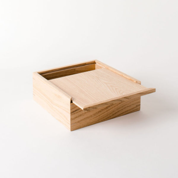 Wood Box with Sliding Lid