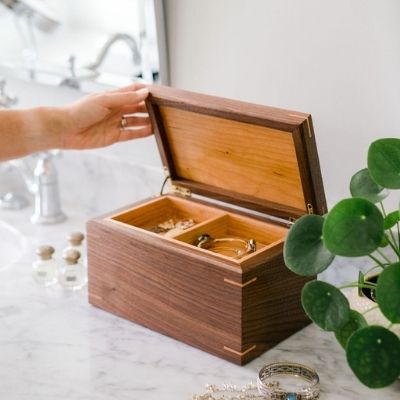 Wood Jewelry Box Engraved