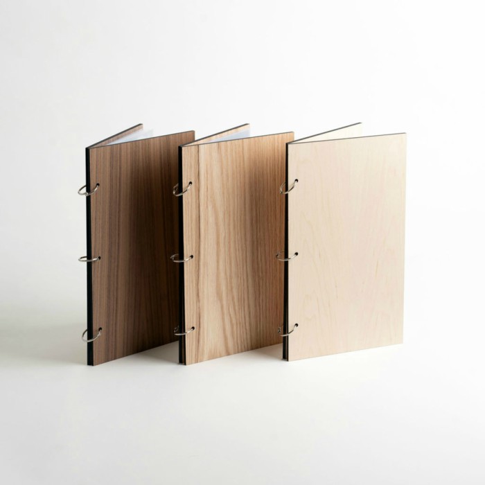 wooden binders with personalization
